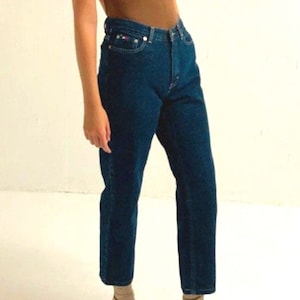 Vintage Dark Wash Straight Leg Tommy Hilfiger Denim Jeans
