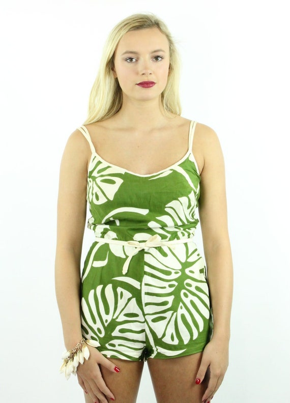 50's DeWeese Romper Swimwear Vintage 1950's Mediu… - image 3