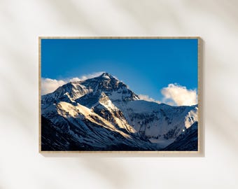 Tibet Wall Art Bundle, Himalayan Photography Set, Everest Landscape Prints, Prayer Flags Decor, Spiritual Travel Wall Art, Mountain Panorama
