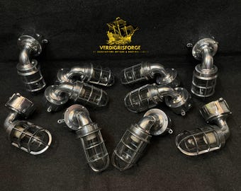 Aluminium Outdoor Utility Bulkhead Lights 10 Pcs for Garage Warehouse Staircase and Commercial Use