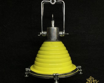 Nowoczesne lampy wiszące, 10 szt. żółtych aluminiowych lamp wiszących, wystrój jadalni, oświetlenie wnętrz