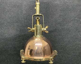 10 lampade a sospensione in rame, illuminazione industriale vintage per isola cucina