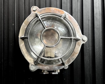 Nautical Bulkhead Light – Aluminum Wall/Ceiling Fixture – Marine Deck Lamp – Industrial Coastal Decor
