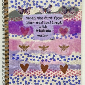 OOAK Journal/notebook With Hand Painted & Decoupaged Covers - Etsy