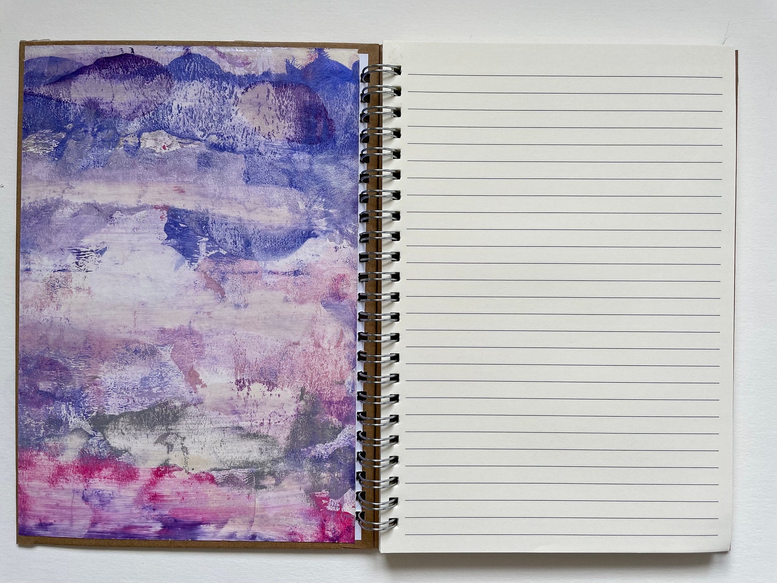 OOAK Journal/notebook With Hand Painted & Decoupaged Covers - Etsy