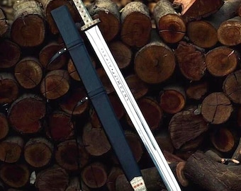 Handmade King Ragnar Lothbrok Viking Sword - Handcrafted Authentic Norse Replica , Perfect For Collectors and Special Occasions
