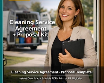 Cleaning Service Agreement and Proposal Bundle for Residential Contractors