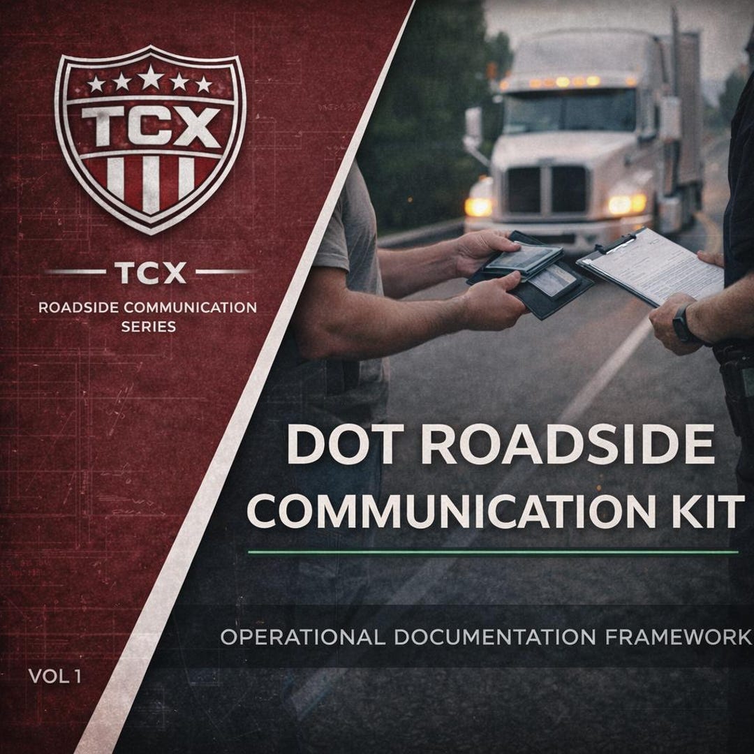 Roadside Inspection Form DOT Roadside Inspection Kit, CDL Driver Communication Guide and ...