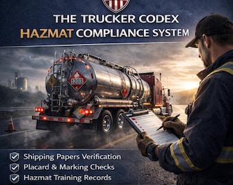 Hazmat Trucking Forms System, DOT Shipping Paper and Placard Guide