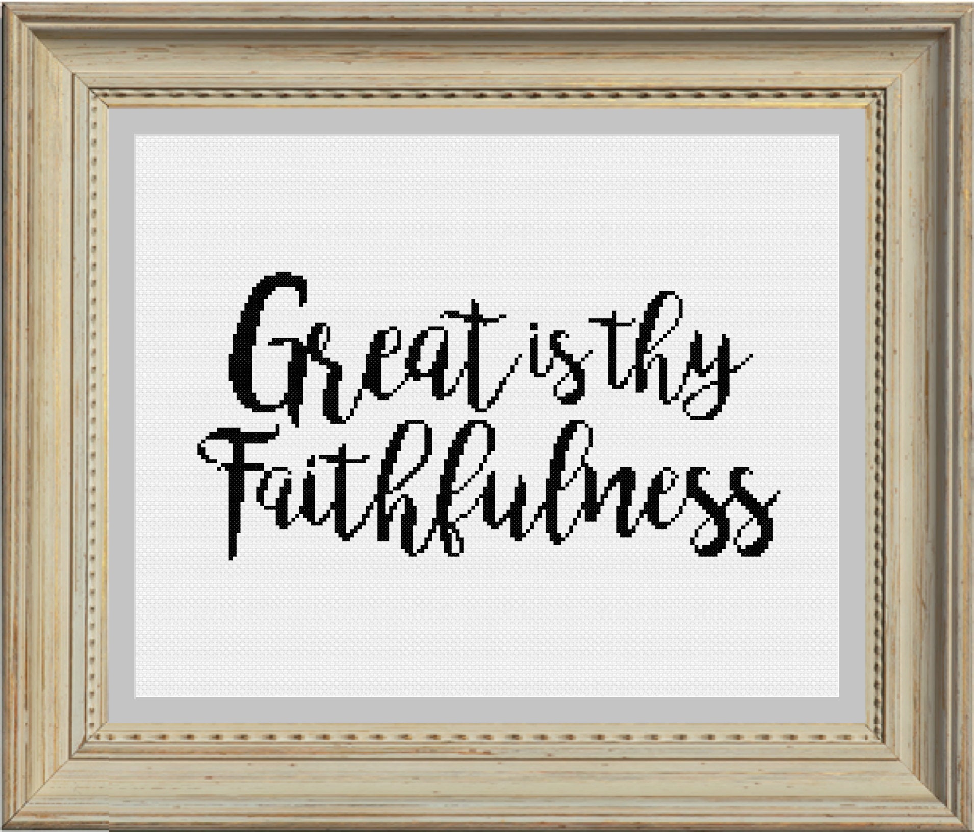 Great Is Thy Faithfulness” Stick & Stitch Embroidery Patterns