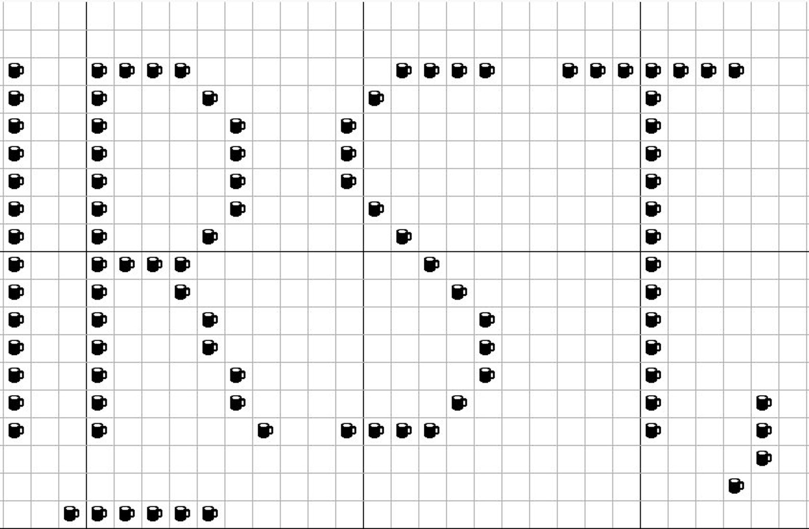 But First Coffee Cross Stitch Pattern simple and Modern Etsy