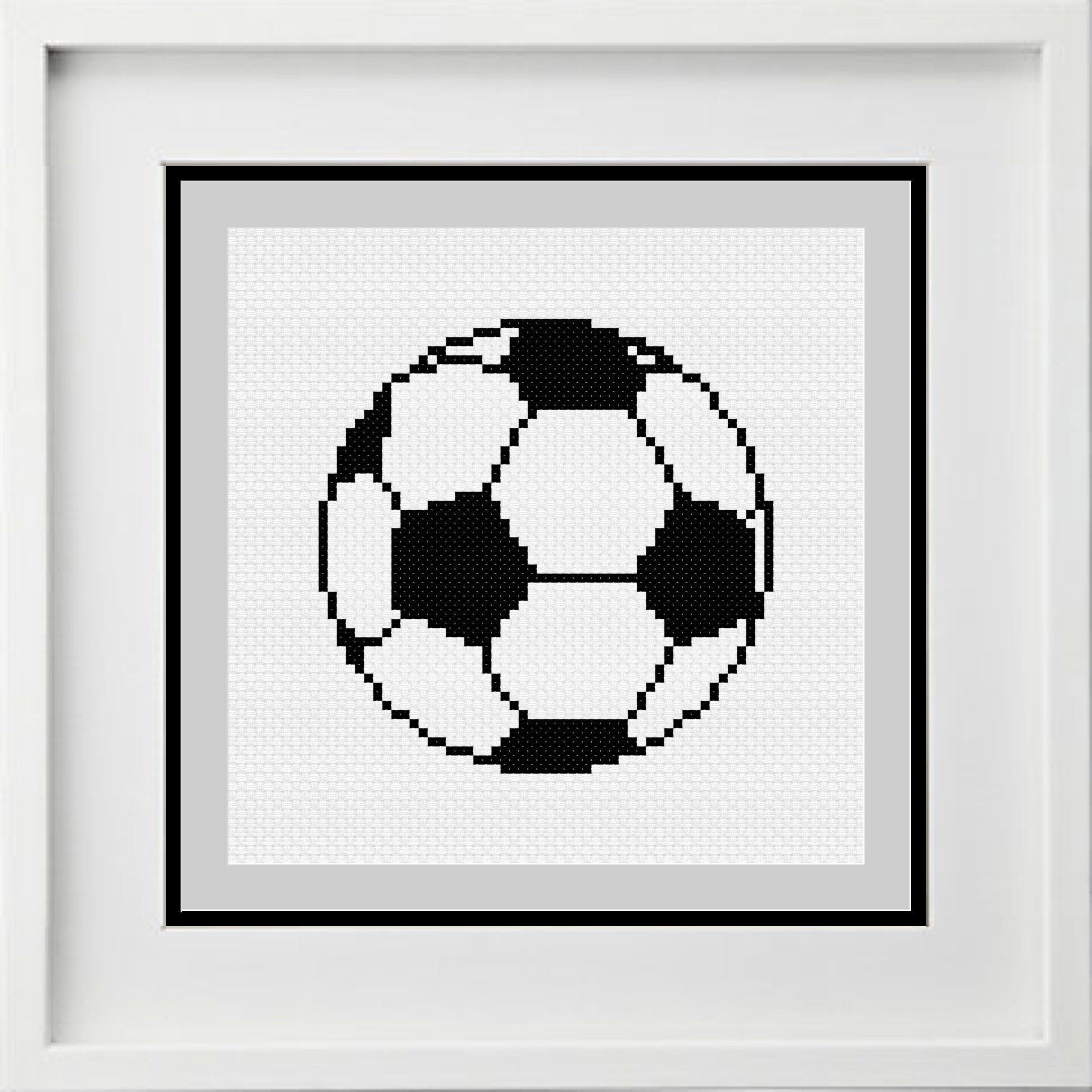 Soccer Ball Cross Stitch Pattern Instant Digital PDF Etsy