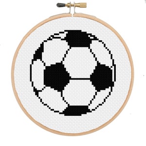Soccer Ball Cross Stitch Pattern -- Instant Digital PDF Download!