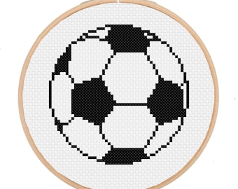 Soccer Ball Cross Stitch Pattern -- Instant Digital PDF Download!