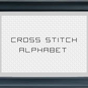 Kleines Schriftart Alphabet Sampler Kreuzstich Alphabet Muster -- Sofortiger Digitaler PDF Download