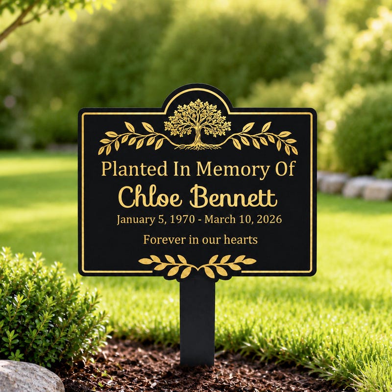 Memorial Tree Plaque - Etsy