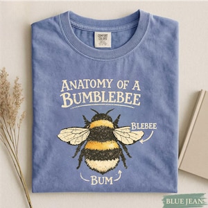 Anatomy of a Bumblebee Shirt, Vintage Style Bee Graphic Tee