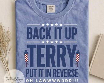 Patriotic Firework Shirt, Funny 4th of July Terry Reverse Tee