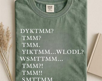 DYKTMM Camiseta con meme de Muffin Man, camiseta con colores cómodos y cita viral