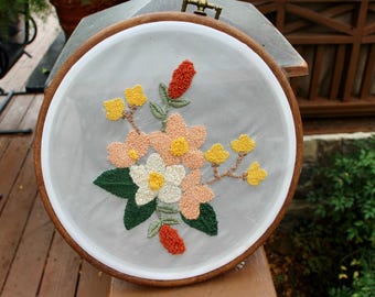 Finished embroidery art