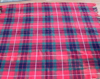 Scottish, Vintage, plaid, wool  blanket