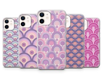 Funda para teléfono con estampado geométrico retro Art Déco y elegante diseño.