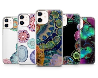 Microscope Biology Bacteria Phone Case, Elegant Print