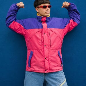 Oliver tree inspired retro puffer jacket | 90s festival fashion winter coat
