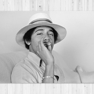 Obama Smoking Print