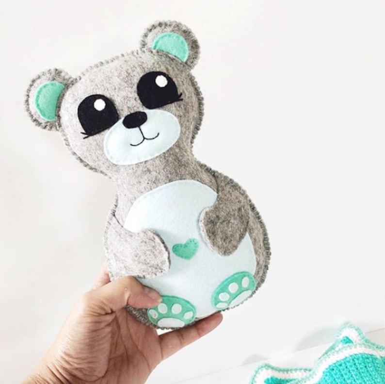 Softie Sewing Pattern Bear Sewing pattern Bear Plush pattern Felt sewing pattern PDF Pattern Bear Softie Pattern Woodland Animal