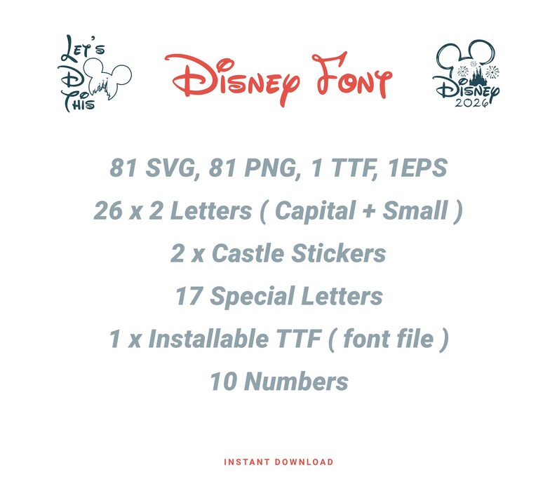 Disney Font Script, Svg Png Ttf Font Files | Playful Script Typeface ...