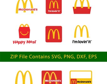 McDonald's SVG, McDonald's PNG, loghi McDonald's SVG, mi piace un sacco. McDonald's SVG, EPS, DXF, Download istantaneo