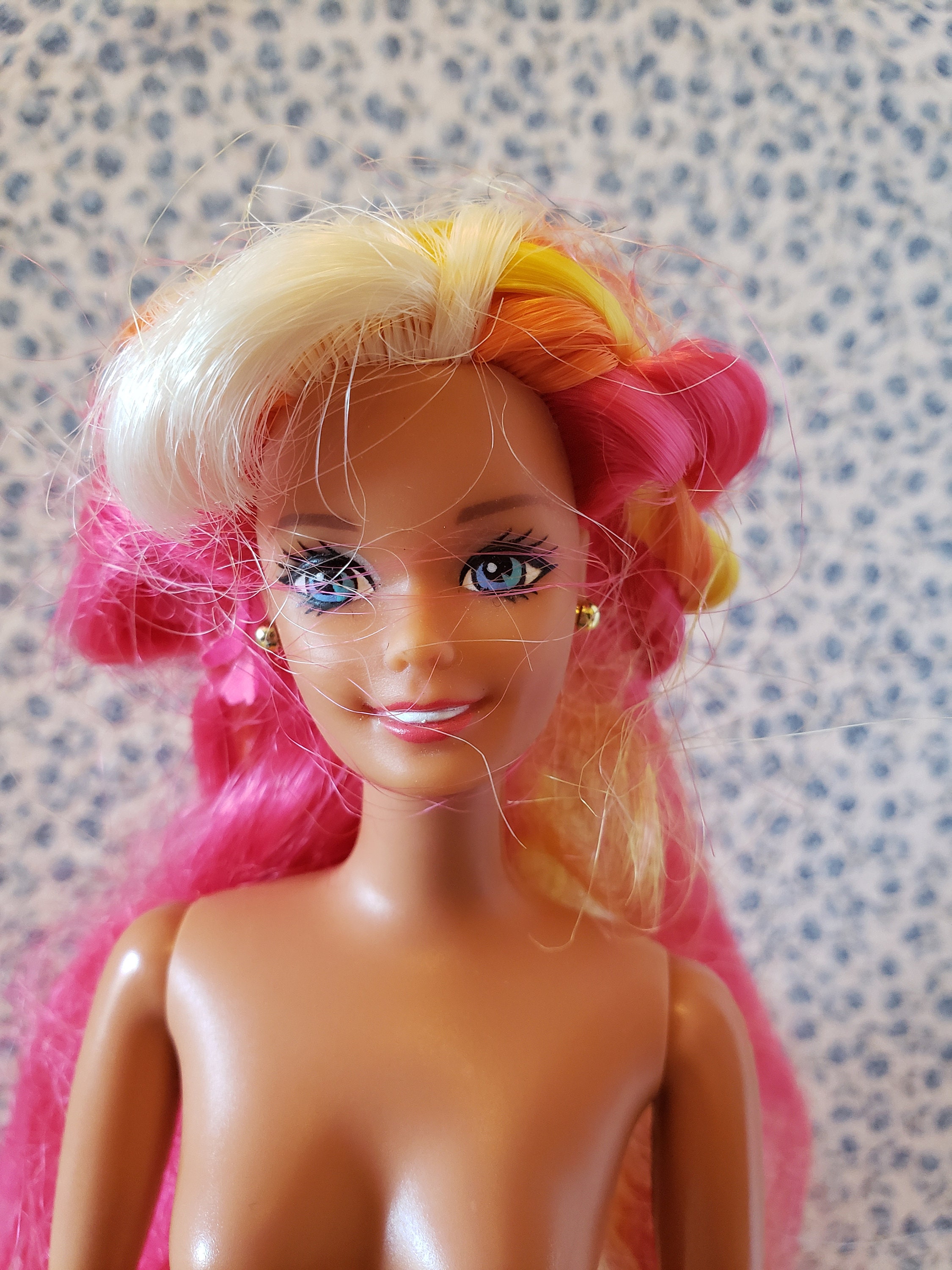 1990s Hula Hair Barbie doll articulated Barbie doll Vintage | Etsy