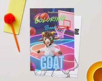 Livro de colorir não oficial do filme GOAT – 10 páginas de personagens, livro de atividades imprimível em formato A4 (download digital)