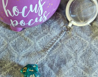 gaming dice tea ball loose leaf tea infuser strainer D20