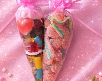 Gummibärchen Tüten 150g / 110g – Mitgebsel Kindergeburtstag – Süße Geschenkidee – Party Set je 9 Stück