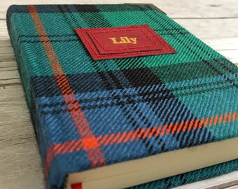 Personalised A6 Notebook - Tartan Notebook - Commonplace Book - Scottish Gifts - Gift For Book Lovers - Gift For Him - Gift For Her