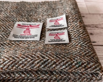 Harris Tweed Material - Lovat Herringbone Tweed - HB52 - 72x33cm - Isle of Harris - Craft Material - Applique Material - Patchwork Material