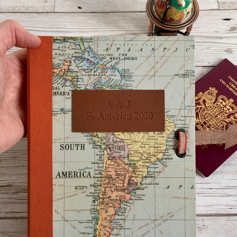 Personalised Travel Journal Map Journal Adventure Gifts Etsy UK