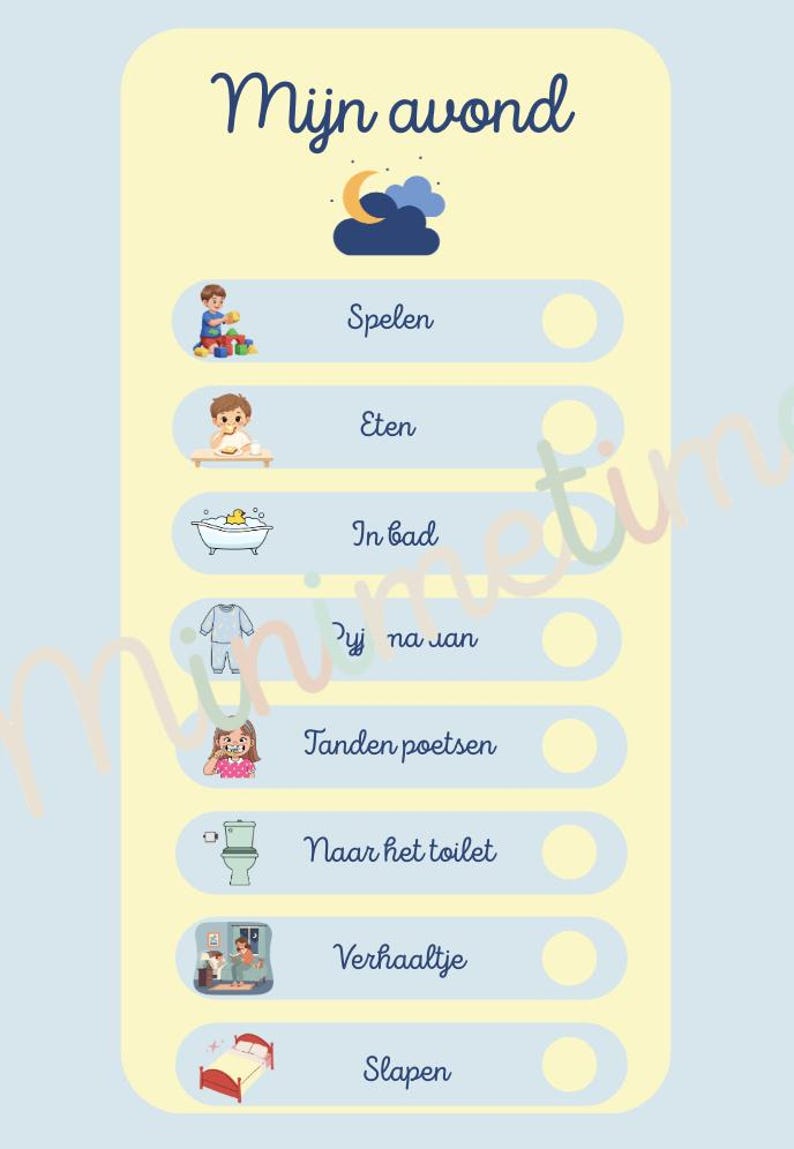 Pictogram Ochtend Routine Visuele Dagplanner Voor Kinderen | Meerdere Stijlen | Printable PDF ...