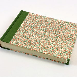 Fotoalbum 21,5 x 15,5 cm / 8,5"x6" - Omslag Carta Varese "Blumenwiese oranje"