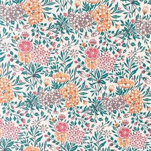 Buntpapier, Geschenkpapier Carta Varese aus Italien, Dekor - *Sommerblume türkis*