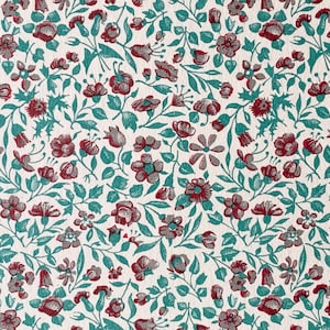 Italienisches Papier Carta Varese - Dekor *Blumenwiese grün*