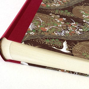 Handmade Photo Album in Landscape Format – *Kraniche 2* – Preserve Your Precious Memories in an Elegant Album
