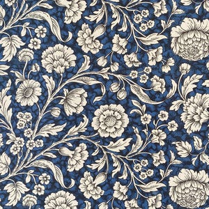 Ital. Carta CARTA VARESE Dekor 284 - "Blumenteppich blau"