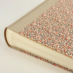 Photo Album 23x23cm (9x9") - cover Italian Paper CARTA VARESE design *Blumenwiese rot*