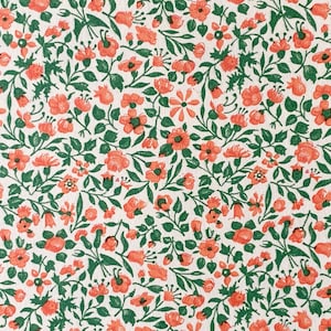 Italienisches Papier Carta Varese - Dekor *Blumenwiese orange*