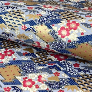 Japanese CHIYOGAMI Paper - Design &quot;Eclectic&quot; 63x47cm
