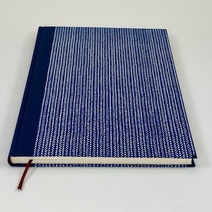 Chiyogami Notebook A4 – Blank Book with *Fabric Look* Design, 192 Pages
