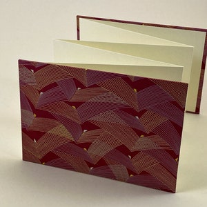 LEPORELLO Photo-Fanfold, format horizontal, couverture CHIYOGAMI « Satenspiel 4 »